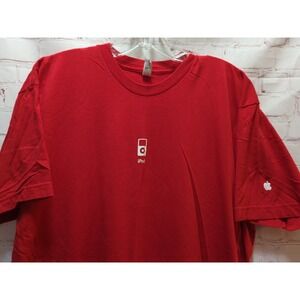 Apple Store Employee T shirt XL I-Pod give now borrow later red men women